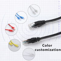 Cable de Red Cat6a UTP de 100m, Cable de Cobre Puro para Computadora, Cable de Comunicación, Cable de Conexión