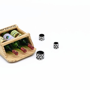 Cuentas cilíndricas de acero inoxidable yunnique con diseño de caja para hacer pulseras, accesorios de joyería DIY - Product Image 3