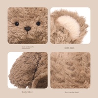 Peluche Série Ourson Soufflé Mignon, Compagnon Réconfortant, Coussin à Câliner, Rembourrage Coton PP, 31cm-50cm, 14 Ans et plus, Cadeau de Noël