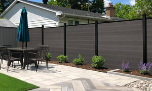 Groothandel waterdichte hout-kunststof composiet schuttingpanelen, tuinmateriaal, buiten privacy WPC schutting - Product Image 5