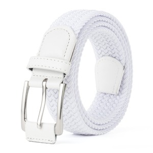 Fibbia Vintage in lega di zinco intrecciata cintura elastica bianca in Nylon traspirante cintura di tela per esterni - Product Image 2