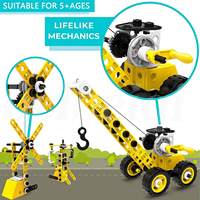 Jouets de construction STEM, ensemble éducatif 8-en-1 pour enfants de 5 à 7 ans avec 100 pièces, ensemble d'assemblage éducatif