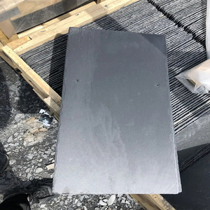 Ngói đá phiến tự nhiên màu đen hình chữ nhật trên mái ngói cho biệt thự - Product Image 3