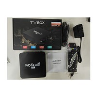 Puissante Box Android TV MXQ-pro Wifi Simple avec BT pour Lecture Multimédia Vidéo 4K Décodeur