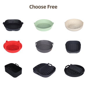 Cesta de Air Fryer Grande Capacidade Antiaderente de Grau Alimentício Reutilizável com Alças - Product Image 5