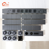 Interruptor Inteligente para Hotel en el Reino Unido, con WiFi y ZigBee, Panel de Vidrio AG, 1 Canal, 1 Vía, Interruptor Táctil de Pared para Luz, Enchufe Inteligente de 10A, Certificado CEC