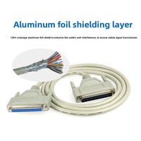 Câble d'extension industriel DB37 mâle-femelle 37 broches tout cuivre pour contrôle de mesure et cartes de contrôle de mouvement CNC