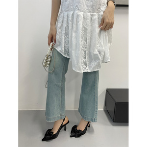 2025 New Summer Comfortable Fashion Closed Toe High Heel Ankle Strap <b>Sandals</b> - Product Image 5