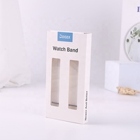 Boîte d'emballage en papier ivoire recyclable personnalisée avec vitrine de stratification mate brillante pour présentation de cadeaux
