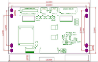 Papan Sirkuit Perlindungan Lampu Latar LED TV Universal DAZHENG DZ-LP5560 untuk Layar LCD 43-50 Inch, Komponen Elektronik