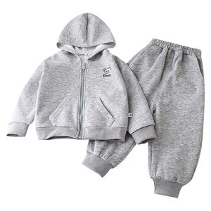 Conjunto de Sudadera con capucha para niños otoño nuevo bebé con capucha Niño algodón chino moda niñas deportes ropa para niños al por mayor - Product Image 3