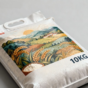 Sacs en polypropylène tissé réutilisables avec logo personnalisé, 10 kg, 20 kg, 25 kg, sacs de qualité alimentaire traçables pour l'emballage de la farine, PP tissé - Product Image 3