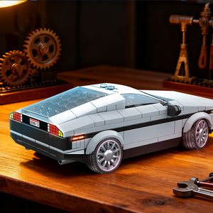 Technic <span class=keywords><strong>DMC</strong></span> 12 voitures de collection Vintage Super modèle de voiture Kit véhicule Miniature Construction Puzzle Building Block Cars - Product Image 6