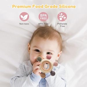 Juguetes sensoriales sin BPA <span class=keywords><strong>para</strong></span> niños y niñas de 0 a 6 meses, <span class=keywords><strong>regalos</strong></span> <span class=keywords><strong>para</strong></span> recién nacidos, mordedor, alimentación de bebés, producto <span class=keywords><strong>para</strong></span> masticar dentición, bebés - Product Image 2