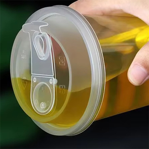 Rts Cổ Phiếu có sẵn 90mm dùng một lần Smoothie PP cup đa chức năng chia nắp 12 oz BOBA Ly nắp chai nhựa đóng gói Nắp - Product Image 1