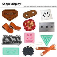 Patchs en cuir, similicuir et PU personnalisés avec gravure laser, motif cœur, alphabet, fleur, écologiques et gaufrés pour vêtements et chapeaux