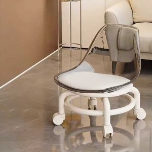 Un nouveau type de tabouret universel à roulettes pour adultes, pour s'asseoir sans fatigue, tabouret pour changer de chaussures, petite taille, en acrylique - Product Image 5