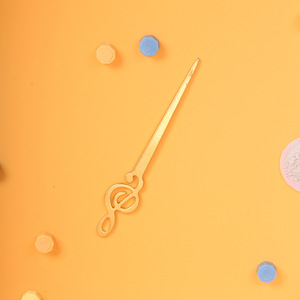 Varilla agitadora metálica para sellos de cera, material de hierro con diseño de clave de sol, suministros para manualidades - Product Image 2