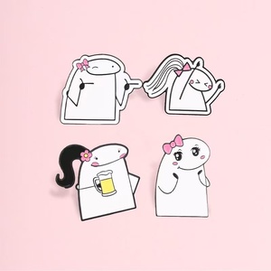 Broches de Metal al por Mayor, Creativos y Únicos, con Diseños de Memes de Dibujos Animados, Lindos y Sencillos, Accesorios para Ropa - Product Image 2