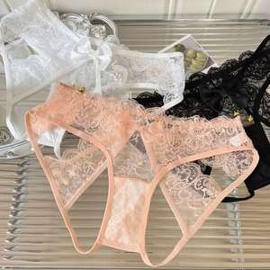 <span class=keywords><strong>Ropa</strong></span> <span class=keywords><strong>interior</strong></span> erótica sin entrepierna personalizada de fábrica X237 #, bragas de tiro bajo ahuecadas, bragas eróticas de encaje Sexy para aumentar el sexo, <span class=keywords><strong>Romance</strong></span> - Product Image 3