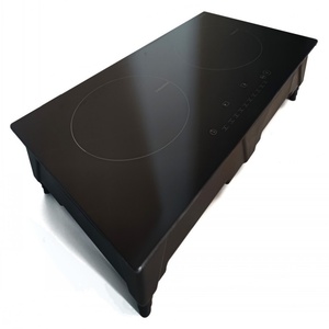 Home Appliances Plastic 2-Burner Black Glass Built-In Induction Cooker Kitchen - Product Image 1