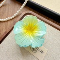 Pinces à cheveux Hawaïennes de 8 cm en forme de fleur, pinces à cheveux Hibiscus Hawaï, accessoires floraux pour cheveux, accessoires de plage d'été, Horquilla De Plumeria