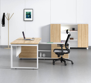 प्रबंधकों के लिए आधुनिक एल-आकार कार्यालय डेस्क - Product Image 4