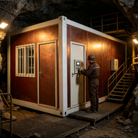 Prix d'usine – Maison préfabriquée de 20 pieds en kit, conteneur à assembler rapidement pour camp de travailleurs, chantier ou bureau
