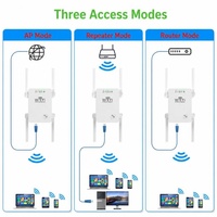 Répéteur WiFi 300M à 4 antennes, amplificateur de signal sans fil pour routeur domestique, prise US/EU, amplificateur de signal WiFi