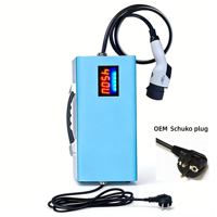 Nouveau chargeur EV portable monophasé OEM Plug & Play DC 3,5 kW GBT, prise de charge standard européenne Schuko, protection IP55, 1,5 m