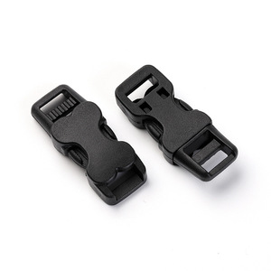 <b>Plastic</b> <b>Sliding</b> Buckle 10mm Black Durable Bag Webbing Buckle Accessories - Product Image 2