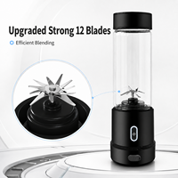 Mixeur Portable Personnalisé 200W USB Rechargeable pour Jus et Glace Pilée avec Logo Personnalisé pour Maison, Extérieur et Voiture