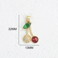 Collier Pendentif Minimaliste en Or Rose avec Zircon et Émail, Motif Fleur de Cerisier, Style Dubai, pour Femmes et Filles, Accessoires DIY