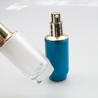 Bouteille en verre cylindrique de luxe de 30 ml et 50 ml pour fond de teint, essence, tonique, soin de la peau, avec impression personnalisée du logo, haute qualité