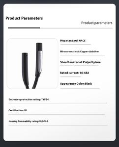Nuovo Cavo di Ricarica EV Tesla NACS AC Certificato FCC da 40A 48A con Grado di Protezione IP67 e Lunghezza di 5 Metri per Auto Elettriche - Product Image 6