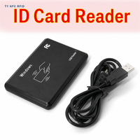 Lecteur-graveur de cartes RFID NFC sans pilote 13,56 MHz, dispositif de contrôle d'accès pour ascenseur, portée longue de 0 à 5 m, noir