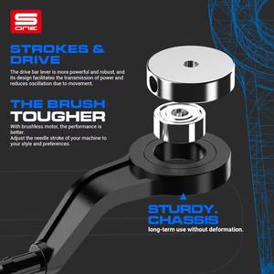 Máy phun xăm mày không dây, động cơ không chổi than, hành trình 3.5mm, kim dùng một lần, nghệ thuật body art, 12.0V, dùng cho việc xăm - Product Image 4