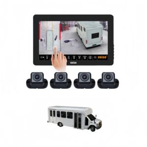 1080P AI 360 degrés vue panoramique vue panoramique système de caméra de recul vues en temps réel et enregistrement pour camion remorque Bus Van Rv - Product Image 1