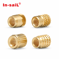 Inserts filetés à sertir M3 M4 M5 M6 M8, écrous moletés pour assemblages plastiques automobiles