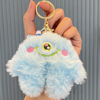 Nouvelle mode : Porte-clés pendentif en peluche monstre à un œil, léger, mignon, style dessin animé, pour sac à main, cadeau
