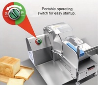 Trancheuse à pain manuelle commerciale, épaisseur réglable de 5 à 50 mm, trancheuse à pain grillé pour usage domestique et commercial