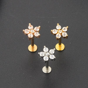 Labret Monroe-Anillo para el labio de acero inoxidable de 16G, pendiente para el trago, hélice, cartílago, barra, <span class=keywords><strong>Piercing</strong></span> para el cuerpo, joyería para hombres y mujeres, 20 Uds. - Product Image 3