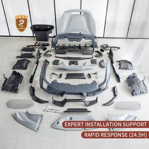 Upgrade auf Pista-Style PP-Material Bodykit für Ferrari 488 GTB Spider Body-Kit Frontstoßstangenlippe Seitenschweller Hinterer Kotflügel Lufteinlass - Product Image 5