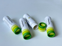Emballage de baume à lèvres et de rouge à lèvres en tube de carton personnalisable, écologique, biodégradable, recyclable, de haute qualité, fait à la main, avec estampage