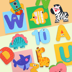 YUCI Montessori Preschool Learning Book Activity Toddler Handwriting Practice Letter <strong>Alphabet</strong> and Number Paper <strong>Cutting</strong> for Kids - Product Image 4