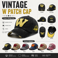 Casquette de baseball style patchwork coréen pour hommes et femmes, casquette en jean à visière courbée, chapeau de soleil vintage délavé pour couple