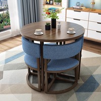 Ensemble de tables rondes de style nordique en gros, vente chaude, taille personnalisée de qualité supérieure, banquet, salon, commande en gros