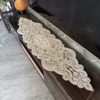 En gros Chemin de table en dentelle blanche tissée, brodé floral ajouré, style vintage, rustique, pour mariage, dîner, fête et décoration de cuisine