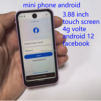 Téléphone Mini Android 4G Double SIM Prêt à Expédier, Débloqué, Version Globale, Compatible Tous Bandes