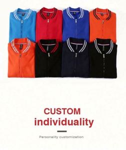 เสื้อแจ็คเก็ตเบสบอลวาร์ซิตี้ผ้าฝ้ายสำหรับผู้ชาย พิมพ์โลโก้แบบกำหนดเองได้ หลายสี - Product Image 6